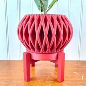 The Maka 3D Printed Planter Pot, Indoor Flower Pot, Houseplants, Ecofriendly
